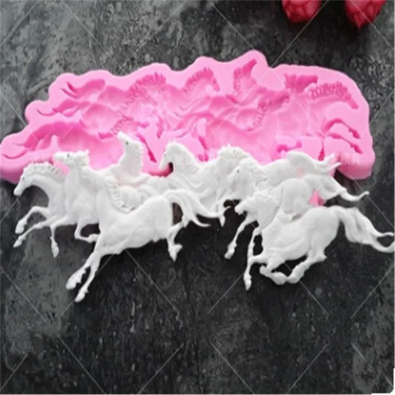 New Arrival Eight Running Pony Horse Shape Silicone Cake Molds Fondant Chocolate Candy Cake Decorating Tools DIY Horse Molds
New Arrival Eight Running Pony Horse Shape Silicone Cake Molds Fondant Chocolate Candy Cake Decorating Tools DIY Horse Molds