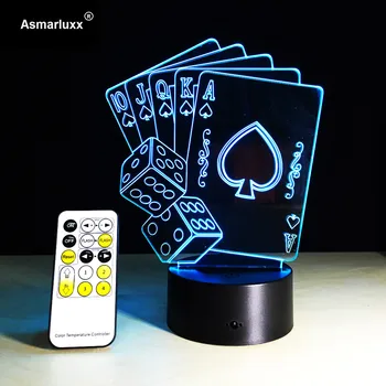 Remote 3D Illusion Poker Cards Or Touch Control LED Desk Table Night Light 7 Color Touch Lamp For Kid Family Friend Holiday Gift
Remote 3D Illusion Poker Cards Or Touch Control LED Desk Table Night Light 7 Color Touch Lamp For Kid Family Friend Holiday Gift