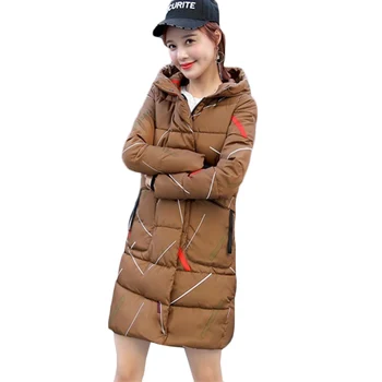 New Plus size Women Printed Down cotton Jacket Autumn Winter Warm Cotton Jackets Brown Womens Korean Long Hooded Parkas 3XL F778
New Plus size Women Printed Down cotton Jacket Autumn Winter Warm Cotton Jackets Brown Womens Korean Long Hooded Parkas 3XL F778