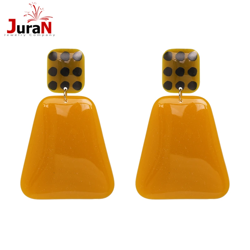 JURAN vintage geometric dangle drop earrings for women party jewelry accessories exaggerated big resin earrings 2019 new arrival
JURAN vintage geometric dangle drop earrings for women party jewelry accessories exaggerated big resin earrings 2019 new arrival