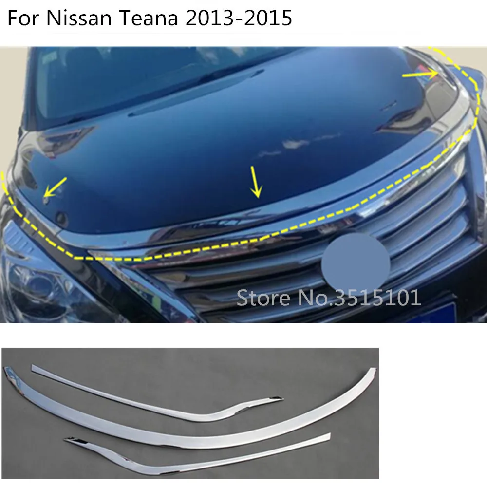 Car cover Bumper engine ABS Chrome trim racing Front Grid Grill Grille frame edge 3pcs For Nissan Teana Altima 2013 2014 2015
Car cover Bumper engine ABS Chrome trim racing Front Grid Grill Grille frame edge 3pcs For Nissan Teana Altima 2013 2014 2015