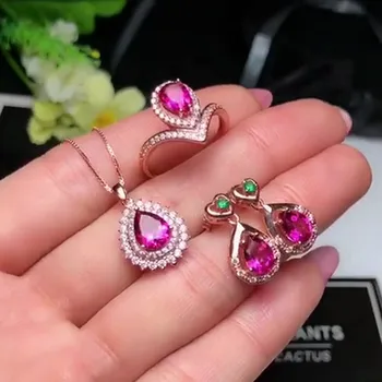 Beautiful 6*8mm pink topaz s925 sterling silver fashion fine jewelry sets for women party earrings ring Pendant gemstone
Beautiful 6*8mm pink topaz s925 sterling silver fashion fine jewelry sets for women party earrings ring Pendant gemstone