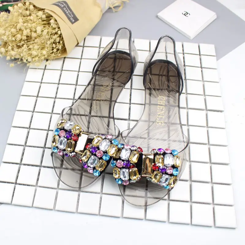 HEE GRAND Jelly Shoes Woman Summer Crystal Jelly Sandals Beach Slip On Flats Casual Bling Women Shoes Size 35-41 XWZ6067
HEE GRAND Jelly Shoes Woman Summer Crystal Jelly Sandals Beach Slip On Flats Casual Bling Women Shoes Size 35-41 XWZ6067