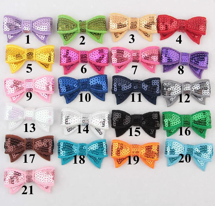 Free shipping 100pcs/lot RNT bows 4.5CM mixed colors embroidery sequin bows, 21colors available
Free shipping 100pcs/lot RNT bows 4.5CM mixed colors embroidery sequin bows, 21colors available