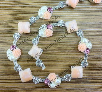 free shipping 90cm/pack fashion plastic flower pearl crystal rhinestone chain flower trimmings for kids' garment dress accessory
free shipping 90cm/pack fashion plastic flower pearl crystal rhinestone chain flower trimmings for kids' garment dress accessory