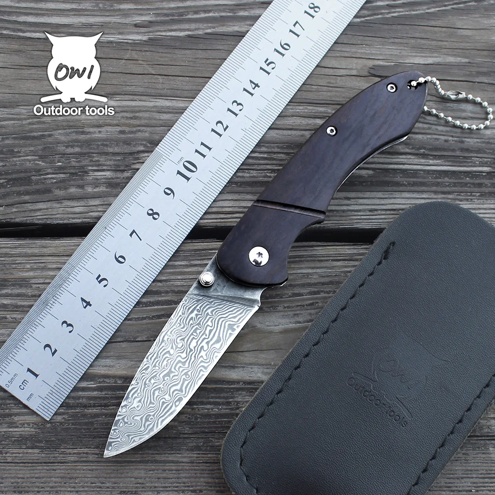 AZRAEL DM001 Damascus Steel Folding Hunting Knife Custom & Handmade With Ebony Handle Camping Knife Outdoor Tool 60HRC
AZRAEL DM001 Damascus Steel Folding Hunting Knife Custom & Handmade With Ebony Handle Camping Knife Outdoor Tool 60HRC