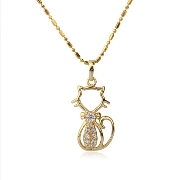 MxGxFam Lovely Cat Pendant Necklace for Women 14 Light Gold Color with Free Matching Chain
MxGxFam Lovely Cat Pendant Necklace for Women 14 Light Gold Color with Free Matching Chain