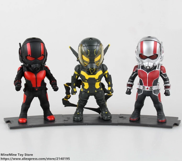 ZXZ Marvel Avengers Ant Man 3pcs/set Q version 10cm Action Figure Anime Mini PVC Collection Figurine Toy model for children
ZXZ Marvel Avengers Ant Man 3pcs/set Q version 10cm Action Figure Anime Mini PVC Collection Figurine Toy model for children