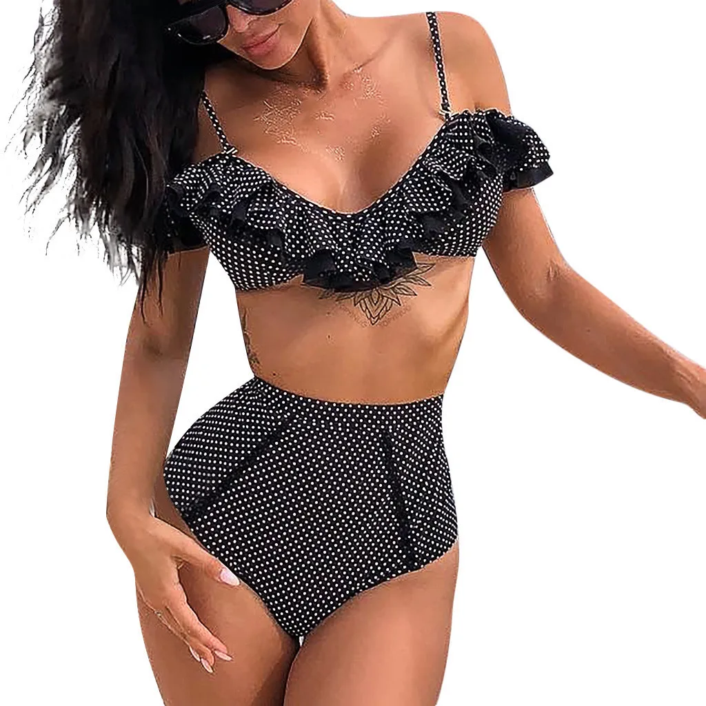 SAGACE Sexy Sling Dot Printed Bikini Two Piece Off Shoulder Beachwear Padded Swimsuit For Women Female Girls 2019 Summer
SAGACE Sexy Sling Dot Printed Bikini Two Piece Off Shoulder Beachwear Padded Swimsuit For Women Female Girls 2019 Summer