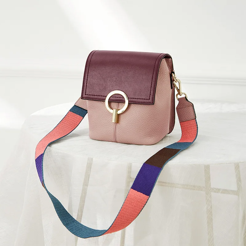 Ougger Small Crossbody Ladies Bags Casual Style Pink Genuine Leather Bucket Bag with Rivet for Versatile
Ougger Small Crossbody Ladies Bags Casual Style Pink Genuine Leather Bucket Bag with Rivet for Versatile