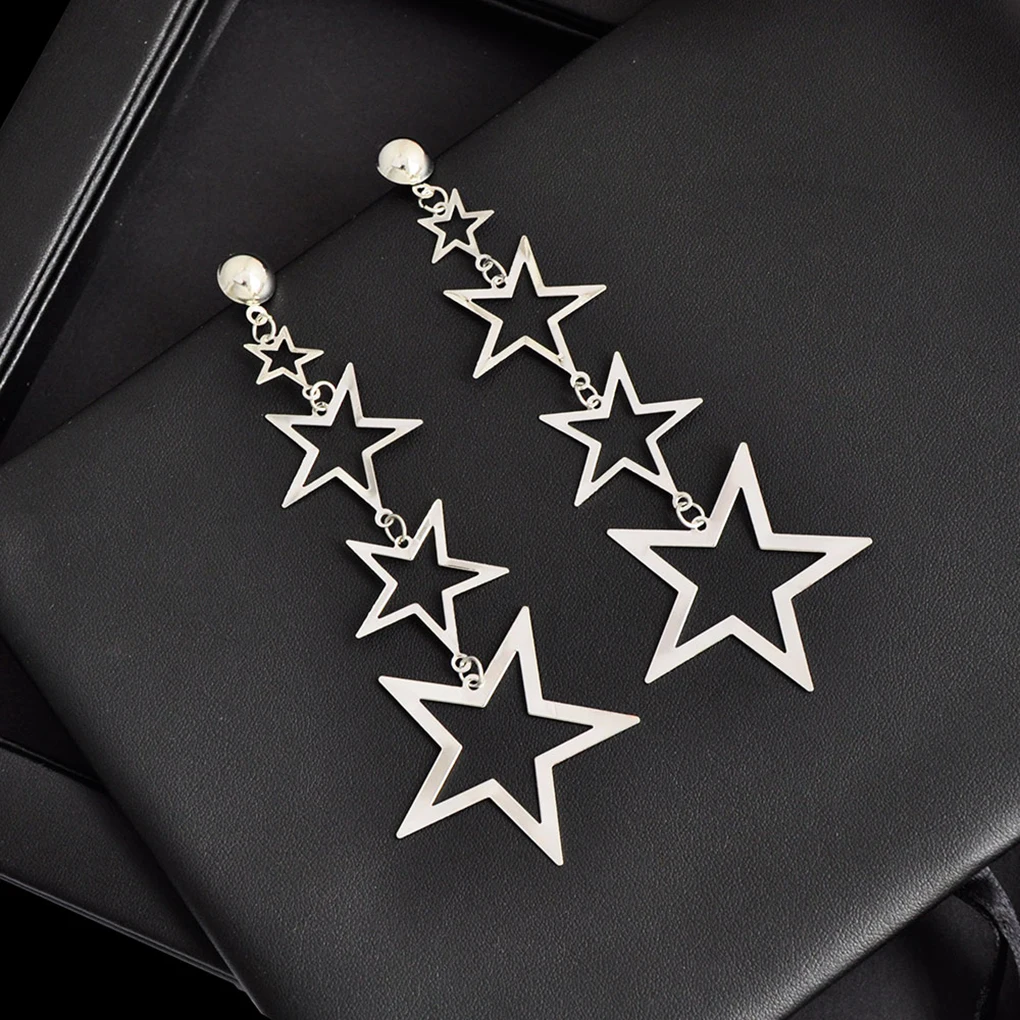 Brand new 1 Pair Lovely Girl Star Dangle Earrings Women Exaggerated Geometric Party Ear Vintage Ear Studs Beautiful
Brand new 1 Pair Lovely Girl Star Dangle Earrings Women Exaggerated Geometric Party Ear Vintage Ear Studs Beautiful