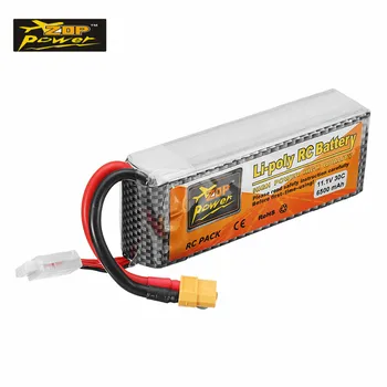 High Quality ZOP Power 11.1V 6500mAh 30C 3S XT60 Plug Rechargeable Lipo Battery RC Quadcopter Car Models Spare Parts Accessories
High Quality ZOP Power 11.1V 6500mAh 30C 3S XT60 Plug Rechargeable Lipo Battery RC Quadcopter Car Models Spare Parts Accessories