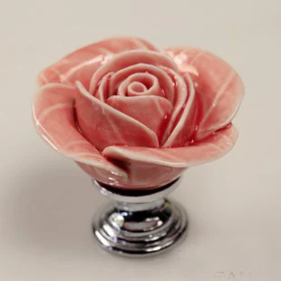 Simple Ceramic Flower Knob in Pink, Decorative Door Handle for Dresser Drawer Cabinet Door, Floral Furniture Home Decor Accent
Simple Ceramic Flower Knob in Pink, Decorative Door Handle for Dresser Drawer Cabinet Door, Floral Furniture Home Decor Accent
