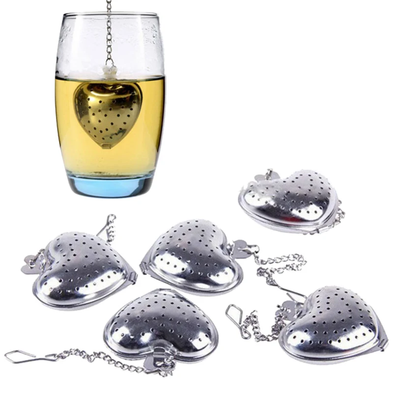 Stainless Steel Heart Tea Strainer Infuser Filter Herb Steeper Tea Tool 30Pcs/Lot
Stainless Steel Heart Tea Strainer Infuser Filter Herb Steeper Tea Tool 30Pcs/Lot