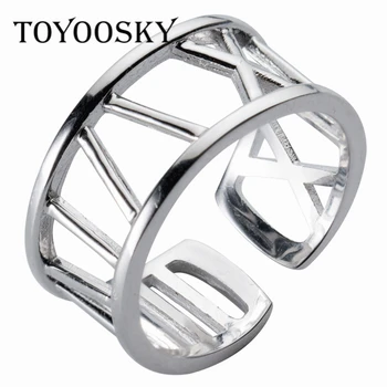 100% 925 Sterling Silver Hollow Roman Numbers Open Rings for Women Circle Letter X I V Adjustable Contracted Jewelry Dropshippin
100% 925 Sterling Silver Hollow Roman Numbers Open Rings for Women Circle Letter X I V Adjustable Contracted Jewelry Dropshippin
