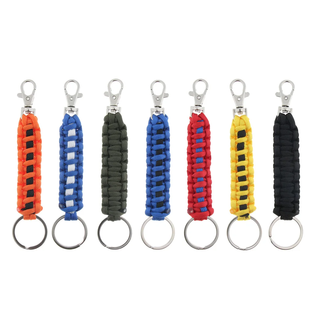 55 inch Outdoor Paracord Key Chain Buckle Ring Rope Parachute Cord Lanyard Quick Draw Carabiner for Camping Hiking Backpacking
55 inch Outdoor Paracord Key Chain Buckle Ring Rope Parachute Cord Lanyard Quick Draw Carabiner for Camping Hiking Backpacking