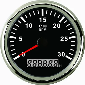 Waterproof 85mm Generator Tachometer RPM REV Counter 0-3000RPM With LED Hourmeter 12V/24V With Backlight
Waterproof 85mm Generator Tachometer RPM REV Counter 0-3000RPM With LED Hourmeter 12V/24V With Backlight