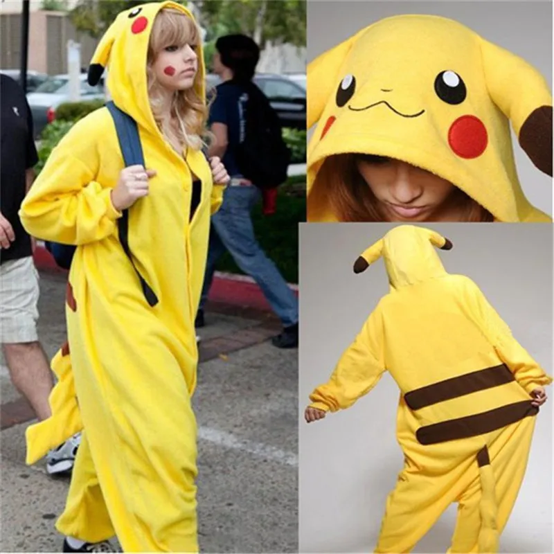 2016 Halloween Cospaly Pokemon Pikachu Costume For Adult Japan Anime Pikachu Flannel Sleepwear Unisex Pajamas
2016 Halloween Cospaly Pokemon Pikachu Costume For Adult Japan Anime Pikachu Flannel Sleepwear Unisex Pajamas