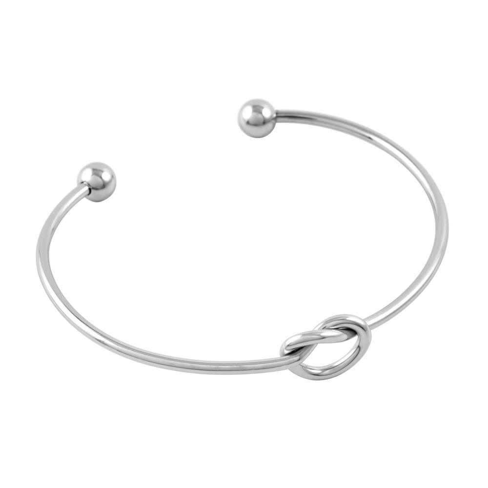 MJB0522 100 pcs/lot Feminina Simple Knot Cuff Bracelet Knot Bangle Women Bridesmaid Jewelry Stainless Steel
MJB0522 100 pcs/lot Feminina Simple Knot Cuff Bracelet Knot Bangle Women Bridesmaid Jewelry Stainless Steel