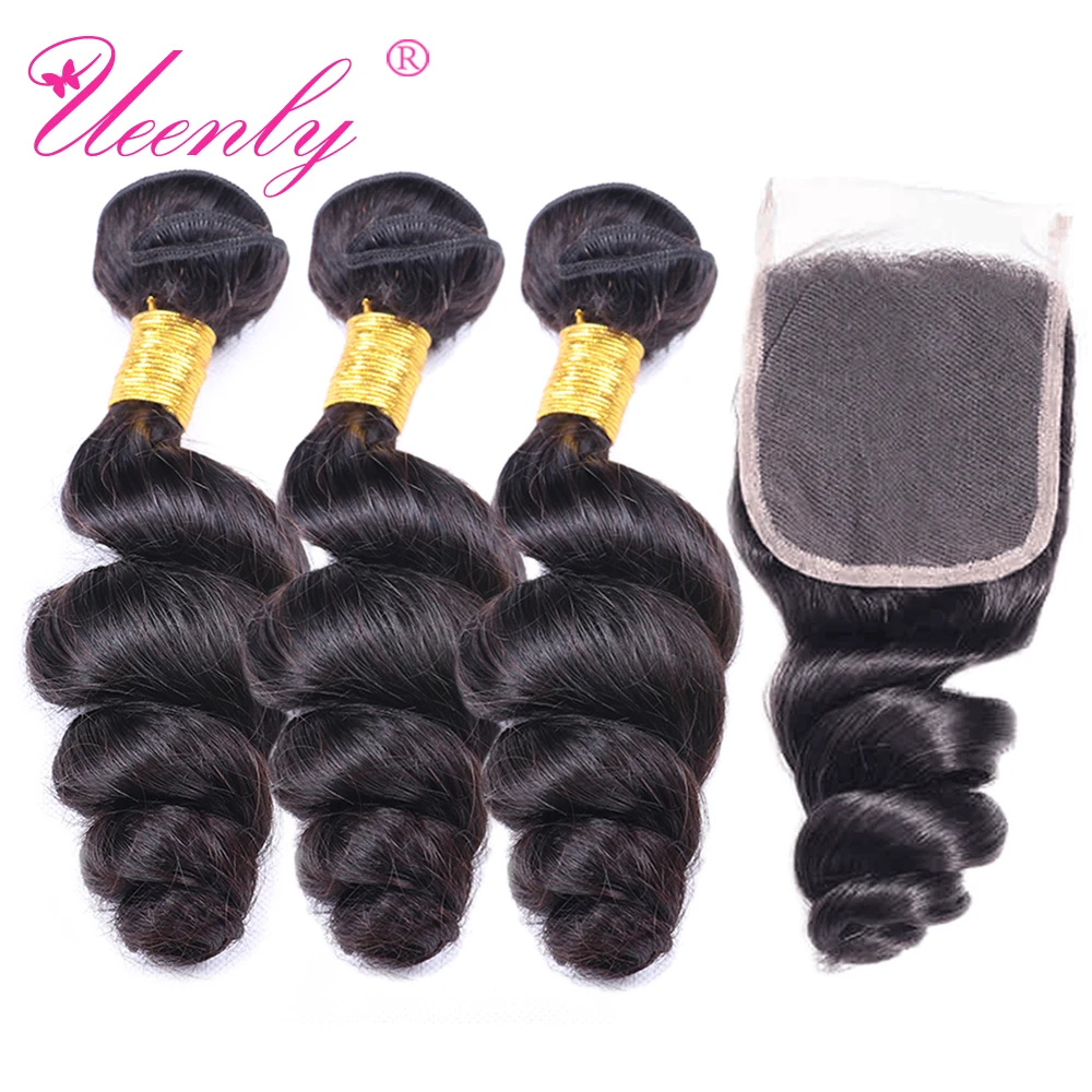 UEENLY Brazilian Hair Wave Bundles With Closure Loose Wave Bundles With Closure Human Hair 3 Bundles With Closure Remy Hair
UEENLY Brazilian Hair Wave Bundles With Closure Loose Wave Bundles With Closure Human Hair 3 Bundles With Closure Remy Hair
