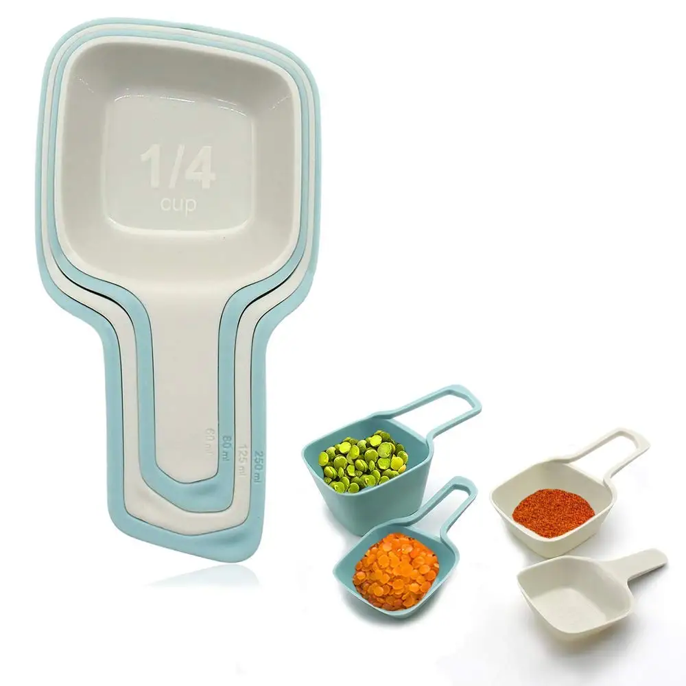 Nesting Measuring Cups Set of 4, BPA Free Food Grade Plastic for Liquids and Dry Ingredients, Modern Color Kitchen Gadgets
Nesting Measuring Cups Set of 4, BPA Free Food Grade Plastic for Liquids and Dry Ingredients, Modern Color Kitchen Gadgets