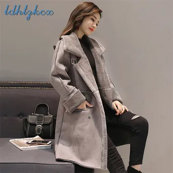 LDHTZKCX Solid Color Large Size Long-sleeved Woolen Coat Female 2018 Winter New Fashion Loose Zippers Pockets Woolen Coats CX341
LDHTZKCX Solid Color Large Size Long-sleeved Woolen Coat Female 2018 Winter New Fashion Loose Zippers Pockets Woolen Coats CX341
