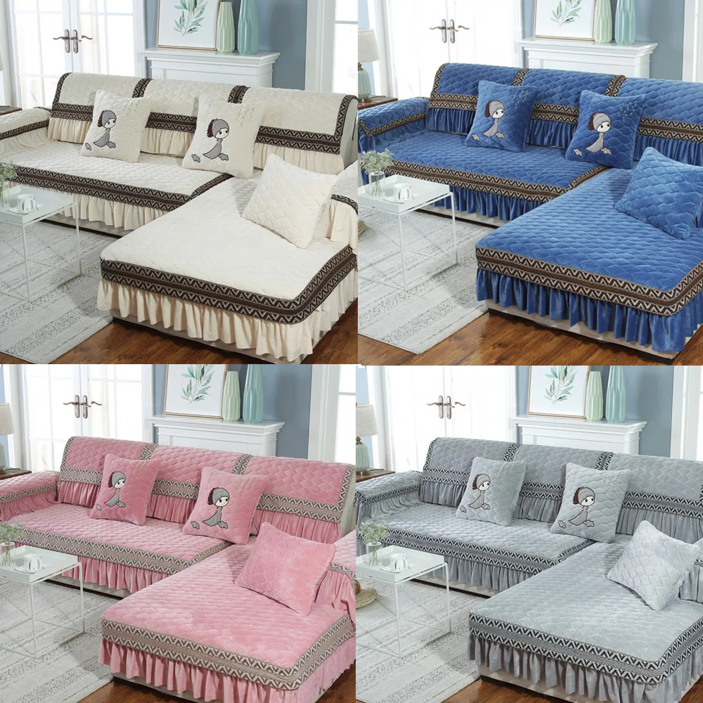 High-end luxury thick plush couch cover for sofas, L shape combination kit of all-inclusive Non-slip sofa covers for living room
High-end luxury thick plush couch cover for sofas, L shape combination kit of all-inclusive Non-slip sofa covers for living room