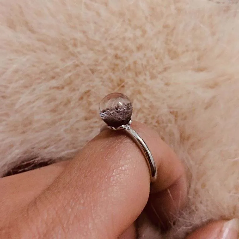 Natural Crystal Ring Size Adjustable Alloy Handle Round crystal ring Rockcrystal Wholesale Fashion Accessories J63
Natural Crystal Ring Size Adjustable Alloy Handle Round crystal ring Rockcrystal Wholesale Fashion Accessories J63