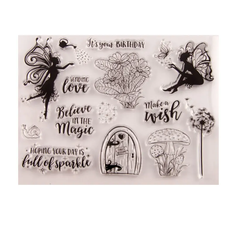 Clear Fairy Stamps for DIY Scrapbooking/Card Making/Photo Album Decorative Clear Rubber Transparent Stamp Kids Fun Decoration
Clear Fairy Stamps for DIY Scrapbooking/Card Making/Photo Album Decorative Clear Rubber Transparent Stamp Kids Fun Decoration