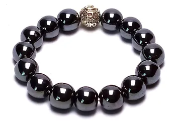 Koraba Fine Jewelry 12MM Natural Meteorite Energy Gemstone Vintage Silver Beads Bracelets Free Shipping 
Koraba Fine Jewelry 12MM Natural Meteorite Energy Gemstone Vintage Silver Beads Bracelets Free Shipping