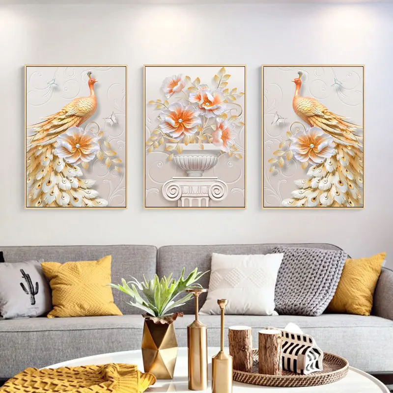 3Pcs/set 5D DIY Diamond Painting Full Drill Peacock Rhinestones Embroidery Cross Stitch Mosaic Home Decor Painting Picture
3Pcs/set 5D DIY Diamond Painting Full Drill Peacock Rhinestones Embroidery Cross Stitch Mosaic Home Decor Painting Picture