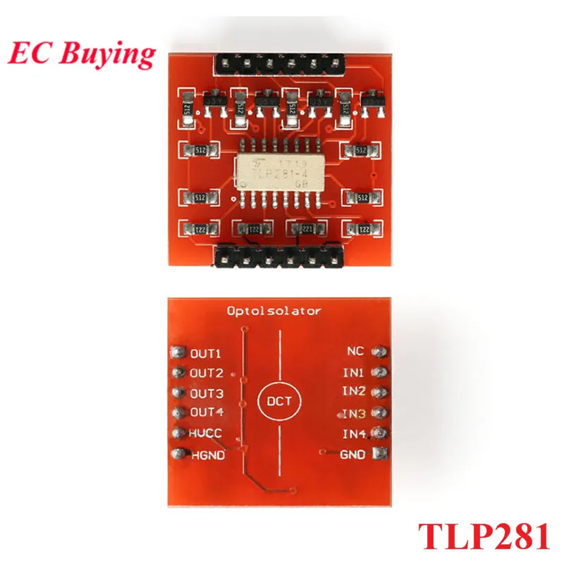 TLP281 4-Channel 4 CH Opto-isolator IC Module Expansion Board For Arduino High And Low Level Optocoupler Isolation 4 Channel
TLP281 4-Channel 4 CH Opto-isolator IC Module Expansion Board For Arduino High And Low Level Optocoupler Isolation 4 Channel