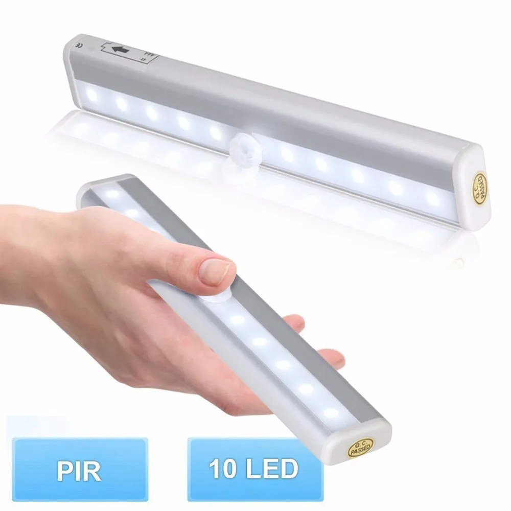 10 LED Wireless PIR Auto Motion Sensor Light Intelligent infrared Induction LED Lamp for Cabinet Closet
10 LED Wireless PIR Auto Motion Sensor Light Intelligent infrared Induction LED Lamp for Cabinet Closet