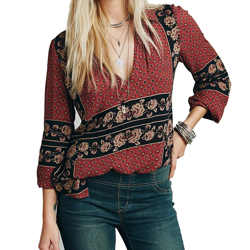 Hippie Chiffon Women Blouse 2019 Spring Summer Maxi Flare Sleeve V Neck Beach Boho Blusas Female Sexy Holiday Chic Floral Tops
Hippie Chiffon Women Blouse 2019 Spring Summer Maxi Flare Sleeve V Neck Beach Boho Blusas Female Sexy Holiday Chic Floral Tops