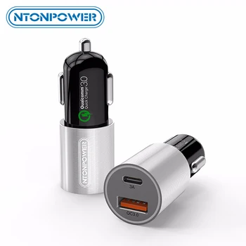 NTONPOWER 2 Port USB Car Charger Qualcomm Quick Charge 3.0 QC 2.0 Compatible and Type C 3A Fast Charging for Smart Mobile Phone
NTONPOWER 2 Port USB Car Charger Qualcomm Quick Charge 3.0 QC 2.0 Compatible and Type C 3A Fast Charging for Smart Mobile Phone