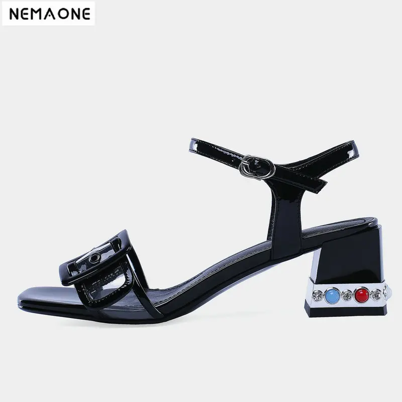 NEMAONE 100% cow leather crystal High heels women sandals ladies party wedding shoes woman women sandals
NEMAONE 100% cow leather crystal High heels women sandals ladies party wedding shoes woman women sandals
