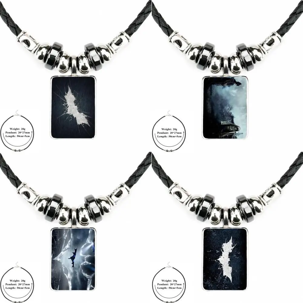 Harajuku Jewelry Black Leather Bead Pendant Glass Cabochon Choker Necklace For Wedding Starry Night Batman Gotham Dark Knight
Harajuku Jewelry Black Leather Bead Pendant Glass Cabochon Choker Necklace For Wedding Starry Night Batman Gotham Dark Knight