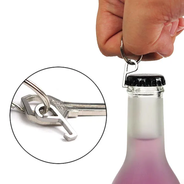 Creative mini multi-function bottle knife key chain tool hook keychains alloy | Украшения и аксессуары