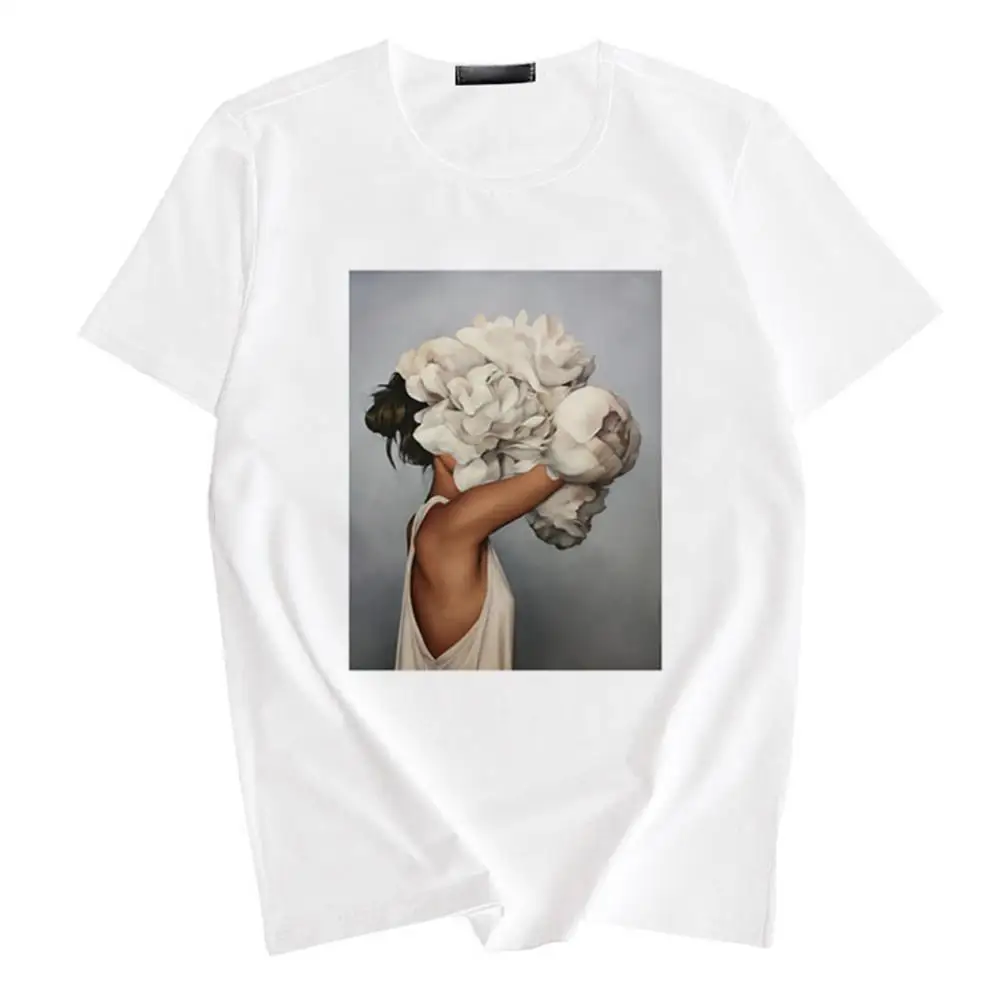 Cotton Harajuku Aesthetics Tshirt Sexy Flowers Feather Print Short Sleeve Tops & Tees Fashion Casual Couple T Shirt
Cotton Harajuku Aesthetics Tshirt Sexy Flowers Feather Print Short Sleeve Tops & Tees Fashion Casual Couple T Shirt