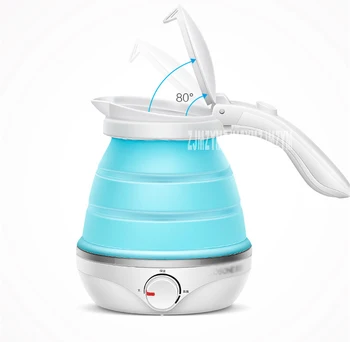 220V/680W Portable Folding Electric kettle convenient Silicone Mini Travel kettle Camping Kettle