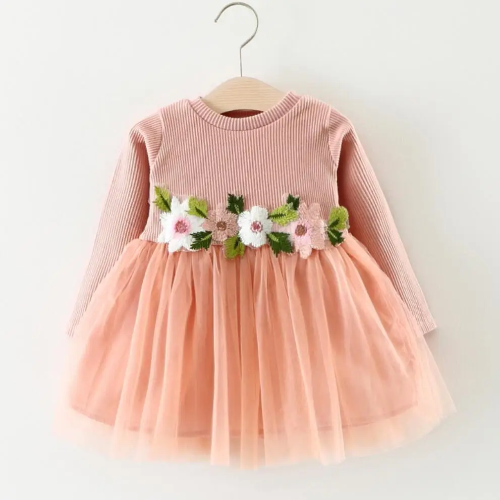 Toddler Baby Girls Dress Long Sleeve Flower Pink Gray White Dresses Autumn Round Neck Lace Princess Party Prom Tulle Dresses
Toddler Baby Girls Dress Long Sleeve Flower Pink Gray White Dresses Autumn Round Neck Lace Princess Party Prom Tulle Dresses