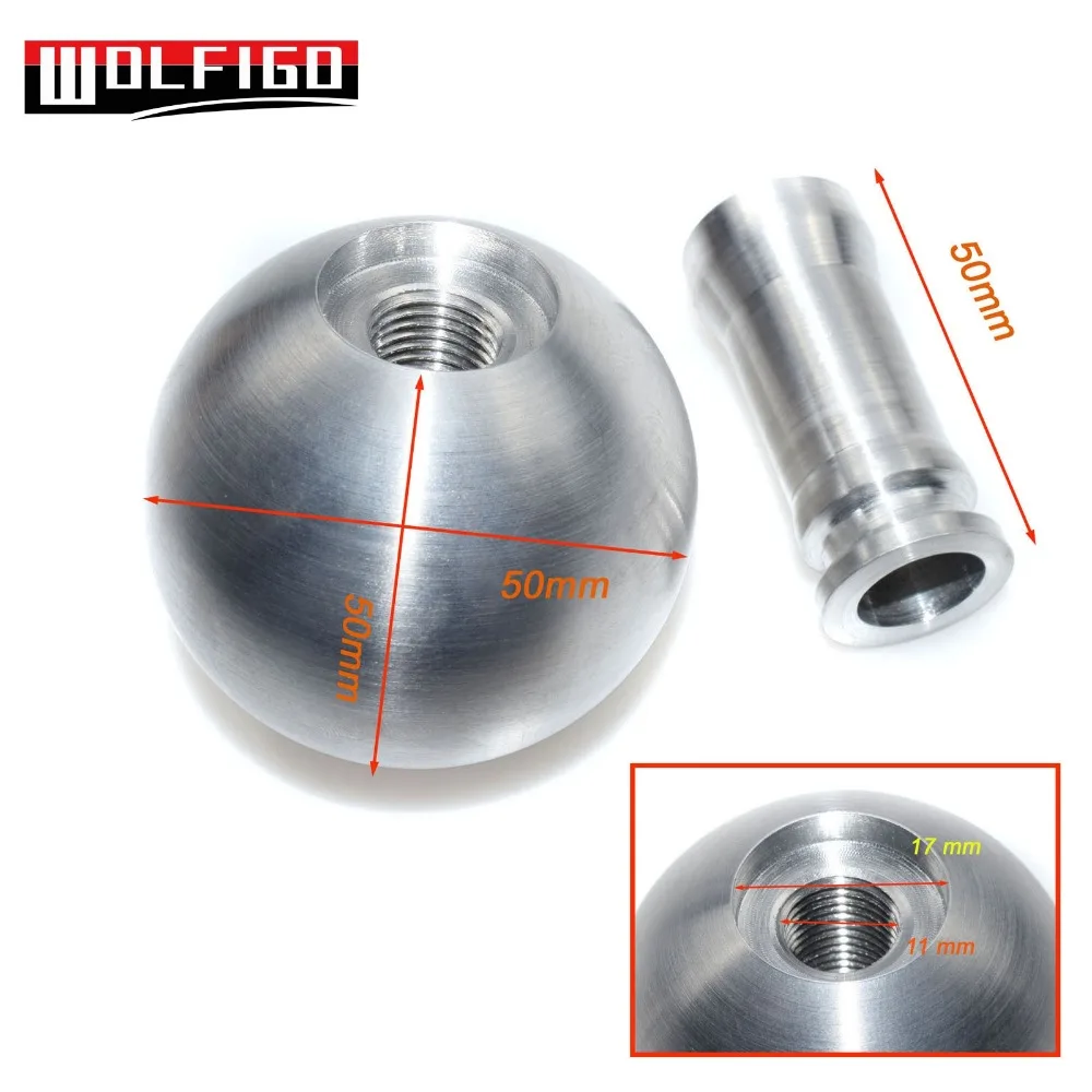 WOLFIGO For 79-04 Ford Mustang Silver Weighted Round Billet Shift Knob Ball with 5-speed manual transmission
WOLFIGO For 79-04 Ford Mustang Silver Weighted Round Billet Shift Knob Ball with 5-speed manual transmission