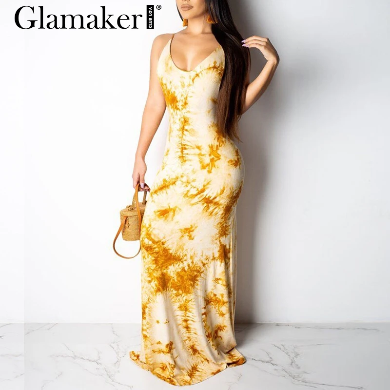 Glamaker Sexy print bodycon maxi dress Women string sleeveless boho dress female Elegant holiday beach dress summer plus size
Glamaker Sexy print bodycon maxi dress Women string sleeveless boho dress female Elegant holiday beach dress summer plus size