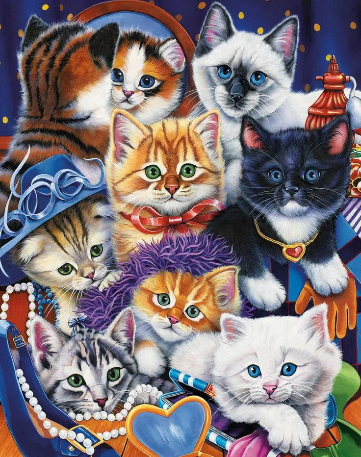 5D DIY Diamond Painting Cat Cartoon 3D Diamond Embroidery Animal Cross Stitch Mosaic Needlework Home Decor Square drill
5D DIY Diamond Painting Cat Cartoon 3D Diamond Embroidery Animal Cross Stitch Mosaic Needlework Home Decor Square drill