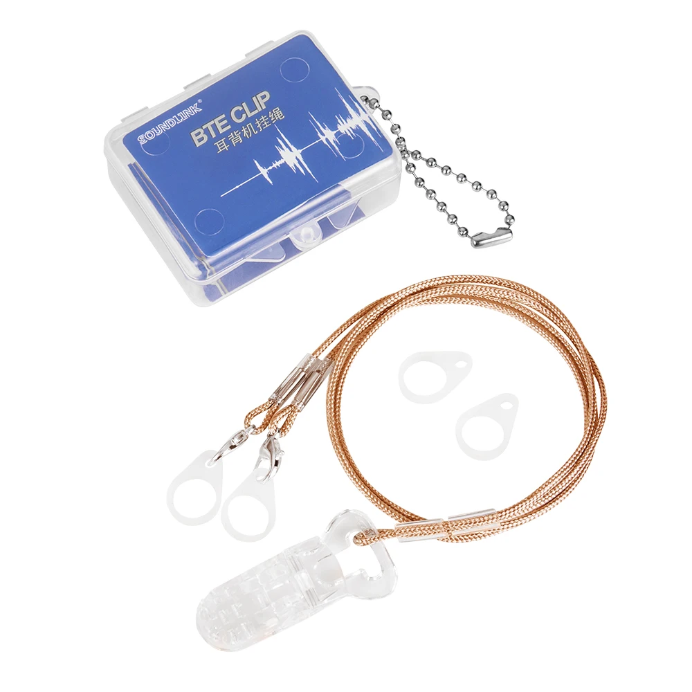 BTE Hearing Aid Clip Holder Protector for Behind The Ear Hearing Aids and Cochlear Implants Binaural Corded
BTE Hearing Aid Clip Holder Protector for Behind The Ear Hearing Aids and Cochlear Implants Binaural Corded