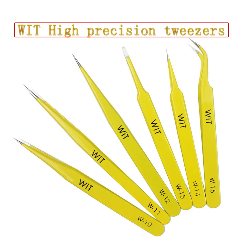 WIT super hard high precision tweezers pointed nose curved mouth flat head tweezers for iPhone repair
WIT super hard high precision tweezers pointed nose curved mouth flat head tweezers for iPhone repair