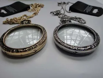 ZY Sewing DIY Qulity Antique Gold & Silver Quality Magnifier Monocle Magnifying Glass Necklace For DIY sewing needlewrok tools 
ZY Sewing DIY Qulity Antique Gold & Silver Quality Magnifier Monocle Magnifying Glass Necklace For DIY sewing needlewrok tools