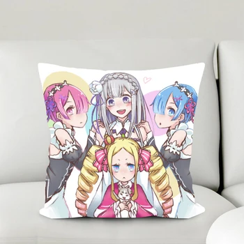 Oct. New Home Textile Re:ZERO Anime Emilia Rem Ram Beatrice Micro-suede Fabric One-sided Two-sided Square Pillow Case #41015A
Oct. New Home Textile Re:ZERO Anime Emilia Rem Ram Beatrice Micro-suede Fabric One-sided Two-sided Square Pillow Case #41015A