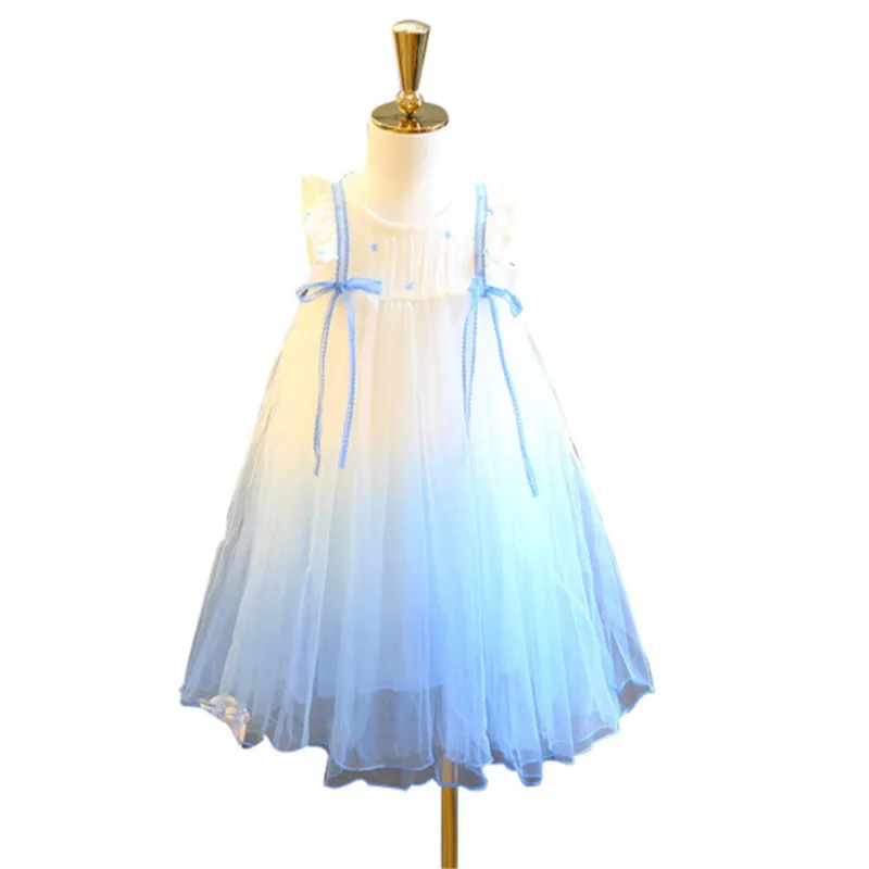 Dress For Girls Sleeveless White and blue Girls Princess Dress Kids Summer Dress Children Teenage Girls Wedding Party Clothes
Dress For Girls Sleeveless White and blue Girls Princess Dress Kids Summer Dress Children Teenage Girls Wedding Party Clothes