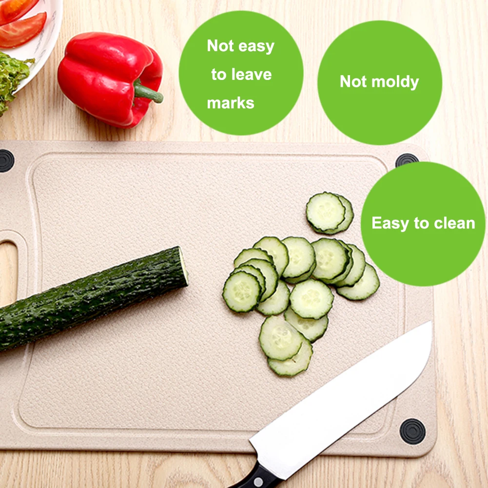 1Pcs Cutting Board Kitchen Fruit Meat Wheat Valley Fiber Antibacterial Drilling Chopping Block Board Kitchen Tools
1Pcs Cutting Board Kitchen Fruit Meat Wheat Valley Fiber Antibacterial Drilling Chopping Block Board Kitchen Tools